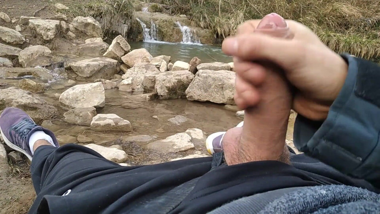 Elvissc: Uncut Big Fat Cock Hiker Unloads His Thick Cumshot in...