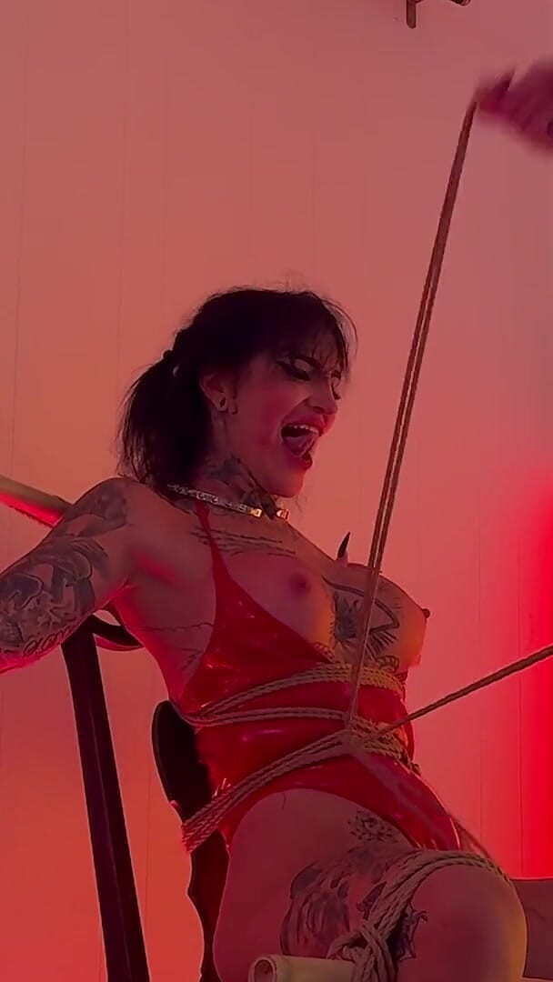 Gray Perrier: Latex &amp; Bondage 1 - Latex TS Femdom Fucks Her Trans Fuckdoll