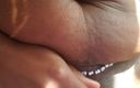 Super sexy ebony cuties: Closeup Rubbing My Clit Spreading Slapping My Hairy Pussy