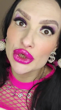 Ahegao Bimbo Läpp Fetisch gooning