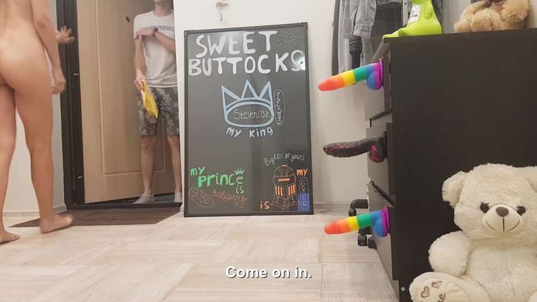 SweetButtocks: I Meet the Delivery Guy Naked