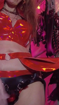 BDSM kochanka PVC Gold Red Winylowe zabawki Dick Fetysz Buty Femdom