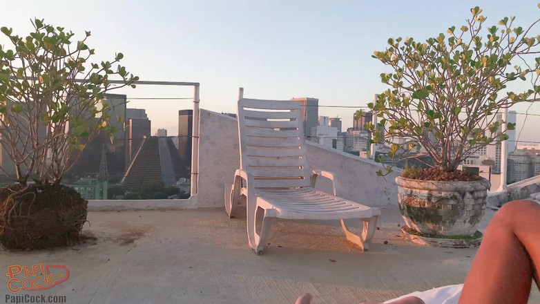 Papi Cock: Kaue Dantas + Miguel Salles - sexe sur le toit