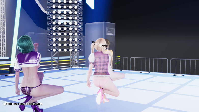 3D-Hentai Games: [mmd] Yoasobi - Idol Marie Rose Tamaki Misaki Sexig striptease Dance...