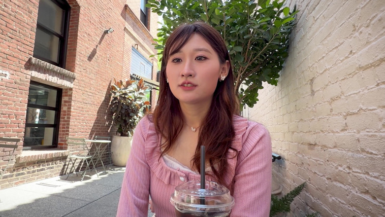 Chloe Lin: Street Interview with Cute Asian Girl Ends with Hard Hotel...