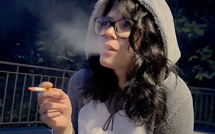 Shione Cooper: Night Smoking Outsite