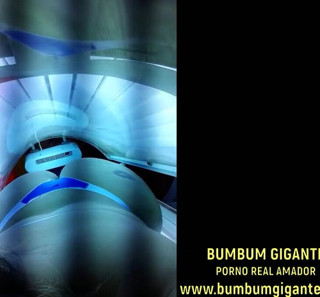 Camargo Hotwife: In the tanning machine showing off