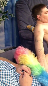 German couple don't care that the cleaning lady is there and have sex with her