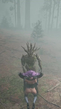 木の怪物fucks魔女