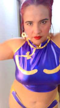 Disguised as Chun Li