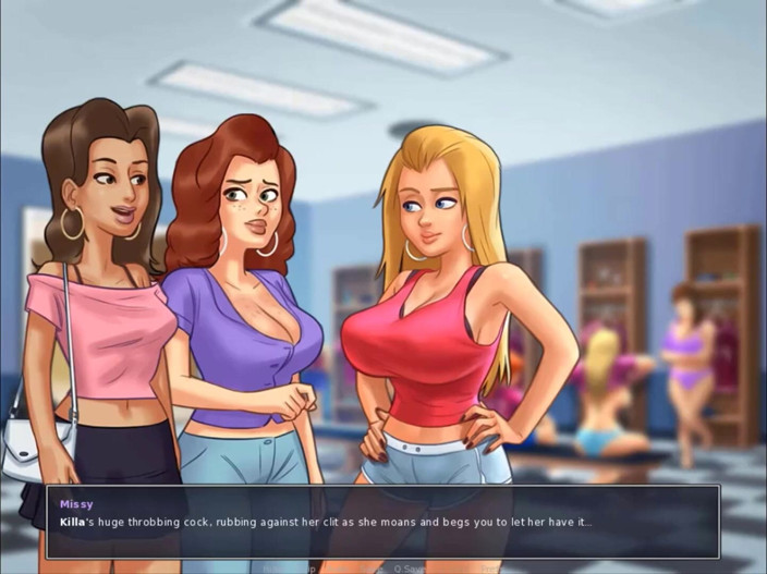 Cartoon Play: Summertime saga part 226 - hide wild sex in college locker