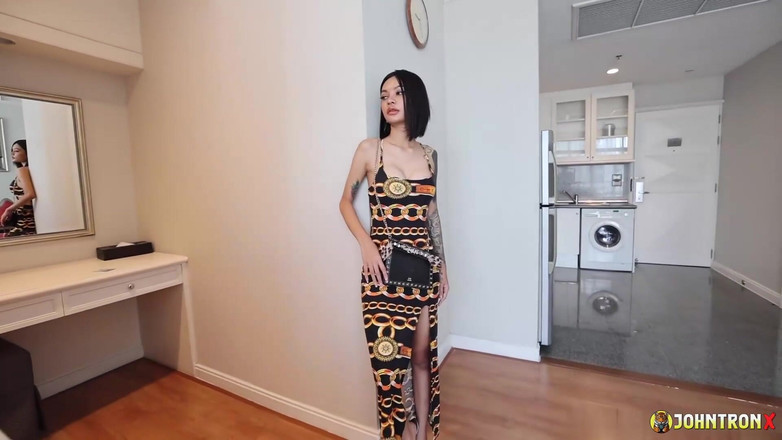 John Tron X: Johntronx - 2024/3/25 - Nuchy - I Creampie a Super Skinny Tatted Thai Dancer