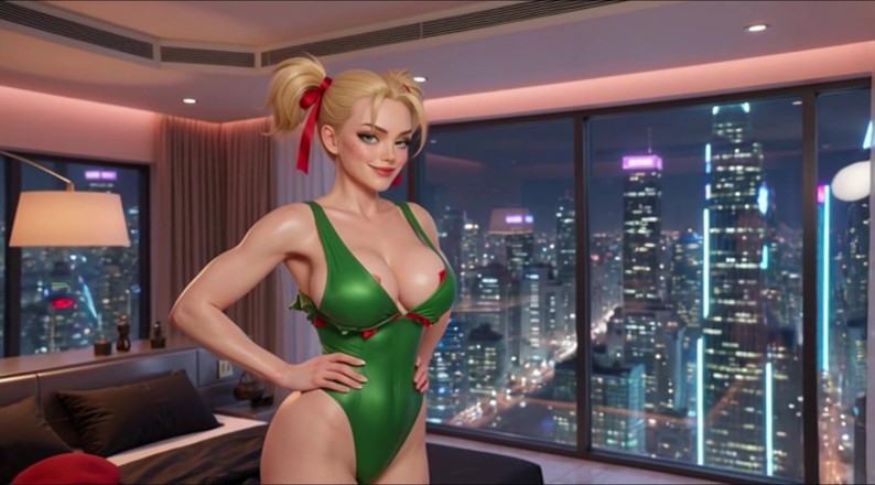 My night collection: Cammy Street Fighter Cosplay Babe Powoli rozbiera się jej kultowy...