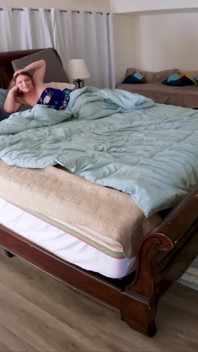 Stepson Shares Bed with Stepmom and Surprise Fucks Her in the Ass