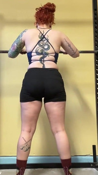 Tyłek Zaciskanie nogi Dzień przysiady i Deadlifts Trening sztangi siłowej