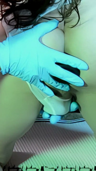 Amateur Nurse Play - I Plug My Boyfriend's Ass in His White Thong and Fuck Him Until He Cums