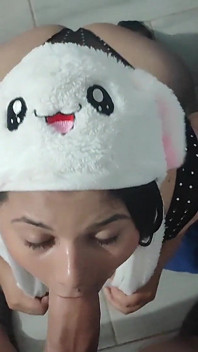 Teen Cosplay Sucking Big Dick