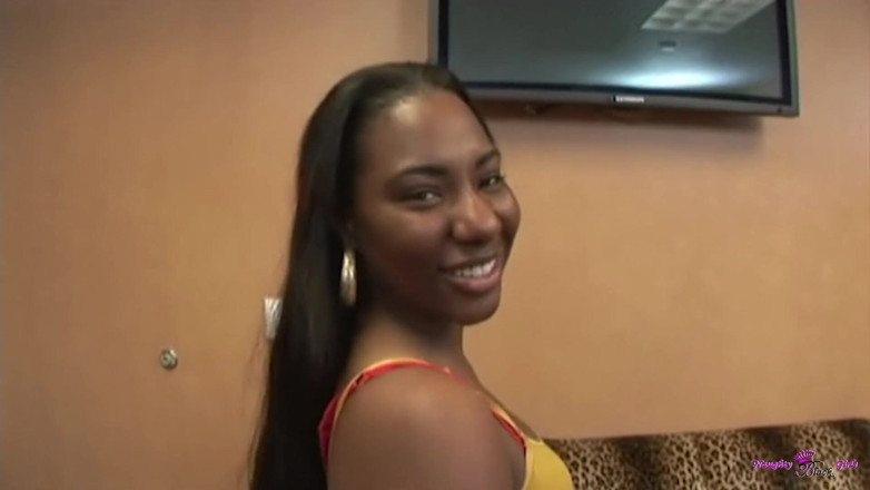 Naughty Black Girls: POV Sweet Big Natural Tits Black Girl India Gently Tries...