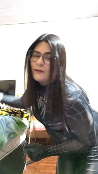 Folla a Está Puta Con Su Cosplay De Spiderman Venom