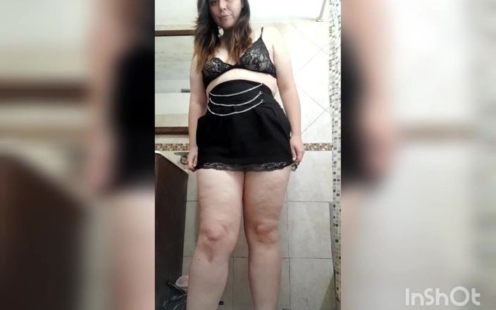 Chubby Sex Symbol: Velká krásná dívka tě nutí čůchat její zadek