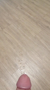 Cumming on the Floor in Slow Motion
