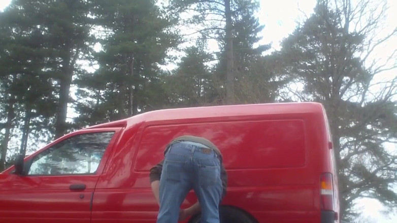 Movies by Louise: Flashing in the gloryhole van (solo)