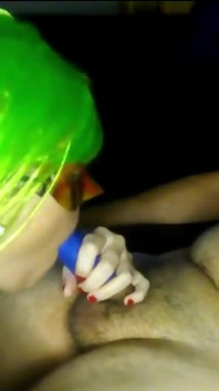 Taping the cock and i take out milk