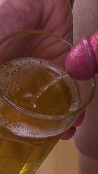 Alex (18) - Cute German Twink Pissisng His Boxers, Jerking off and Filling Glass with Piss