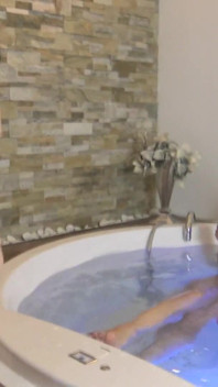 Lezdom Foot Worship in Jacuzzi