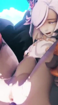 Shenhe Gets a Rough Anal Fuck by a Mitachurl - Genshin Impact