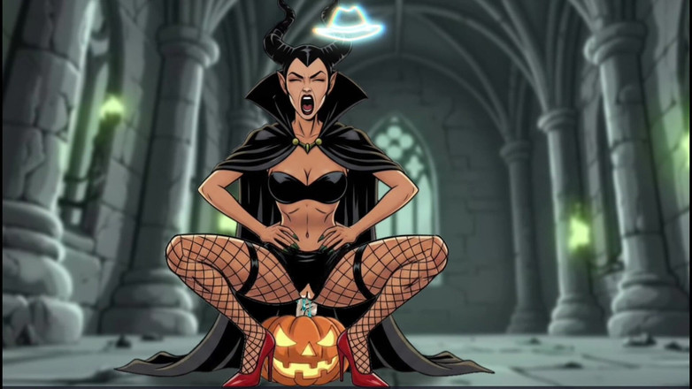 Octopussy Lovers Club: Maleficent dan Magic Pumpkin. Halloween Kartun