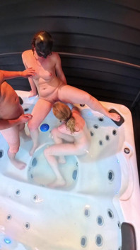 Pool Party Escalates with Two Horny Teen Pussies!