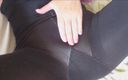 Gspot Productions: Finger fucking in tights with panties on in this nylon...