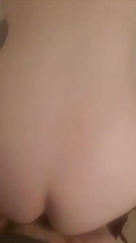 Getting Bent Over and Fucked Then Letting Daddys Cum Drip Out of My Mouth Onto My Big Tits