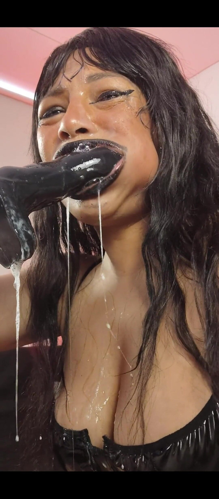 anabel693: Hardcore Gola profonda sciatta per dildo