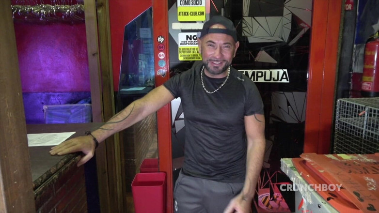 SPAIN BAREBACK CRUISING IN BACKROOM: Jess Royan surová ošukaná strašákem z Madridu