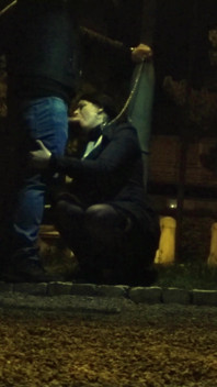 Sucking Cock by the Roadside on Rush Hour
