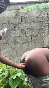 Digging Into His Bussy Doggy with My Huge Black Cock