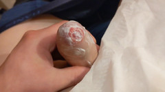 uncutcollegeguy: Stříkám dvakrát! Krém na můj tip, Velmi hlasité grunting, Špinavé výstřiky