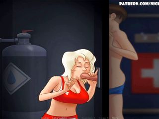 Cartoon Universal: Summertime saga part 9 - Cassie hot blowjob (Espanol sub)