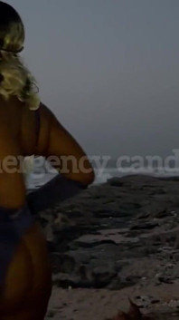 Halloween Might Be Over but This Naughty Bunny Still Needed to Play Under the Beach Morningsunrise