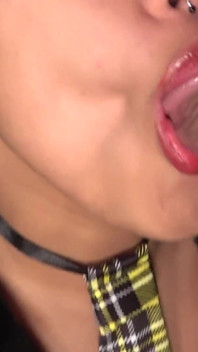 My Stepsister Moans with Pleasure While She Play with My Cock and Sticks Out Her Tongue Waiting for the Semen.full Video