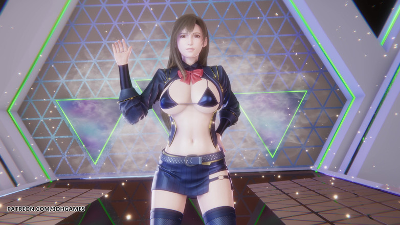 3D-Hentai Games: Chung Ha - アルゴリズム ティファ・ロックハート セクシー ストリップショー ファイナルファンタジー 変態 無修正