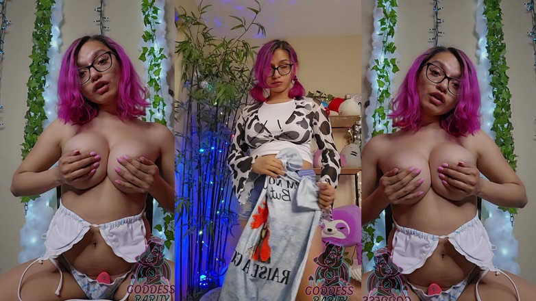 Goddess Rarity: Dea Rarity si spoglia e prova nuovi vestiti compilation