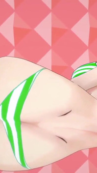 Jednodílné Nami Hentai Sex Beep Block Skyway píseň Mmd 3D zelené oblečení barva edit smixix