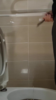 Boy Long Pissing with Uncircumcised Cock and Big Balls