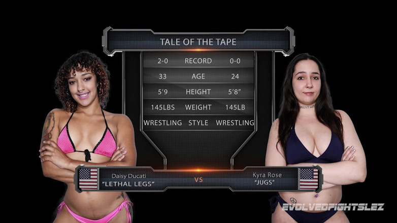 Evolved Fights Lez: Daisy Ducati Vs Kyra Rose Female Wrestling