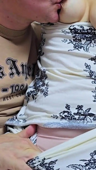 Intimate Play with Puffy Boobs and Nipple Sucking