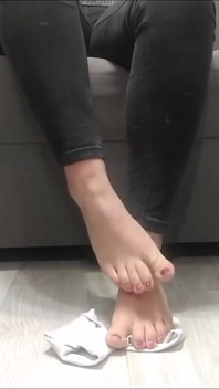 (85) Weiße Socken-Fetisch