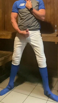 Jockdad87 Edges dalam Sauna Blue Baseballgear